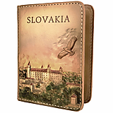Papiernictvo - Ručne vytvarovaný, vyrezávaný a reliéfny kožený zápisník – Bratislavský hrad, Slovensko - 15310243_
