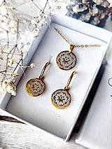 Sady šperkov - Dedičstvo | Cenovo zvýhodnená sada zlatá - náušnice kruhy na kruhoch a náhrdelník - 15310750_
