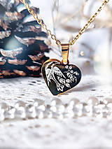 Sady šperkov - Dedičstvo | Cenovo zvýhodnená sada zlátá - náušnice srdcia na kruhoch a náhrdelník - 15310795_
