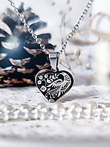 Sady šperkov - Dedičstvo | Cenovo zvýhodnená sada strieborná - náušnice srdcia na kruhoch a náhrdelník - 15310813_