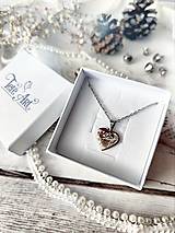 Sady šperkov - Dedičstvo | Cenovo zvýhodnená sada strieborná - náušnice srdcia na kruhoch a náhrdelník - 15310814_