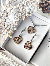 Sady šperkov - Dedičstvo | Cenovo zvýhodnená sada strieborná - náušnice srdcia na kruhoch a náhrdelník - 15310816_