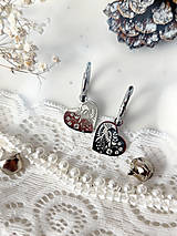 Sady šperkov - Dedičstvo | Cenovo zvýhodnená sada strieborná - náušnice srdcia na kruhoch a náhrdelník - 15310820_