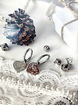 Sady šperkov - Dedičstvo | Cenovo zvýhodnená sada strieborná - náušnice srdcia na kruhoch a náhrdelník - 15310822_
