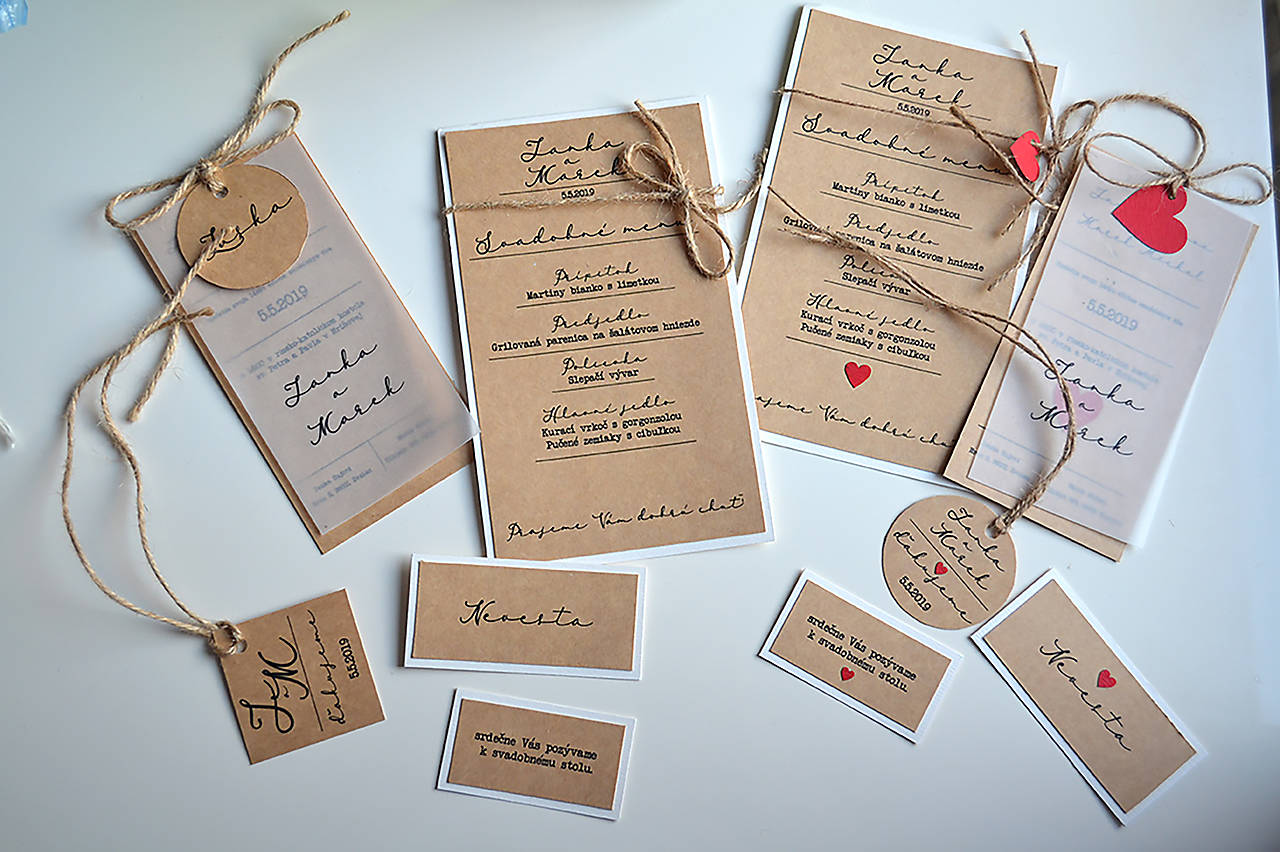 Svadobné oznámenie Transparent natural