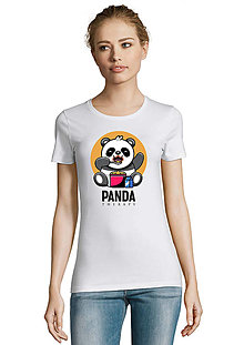 Topy, tričká, tielka - Liečivá Panda „Mľaskajúca“ - 15311027_