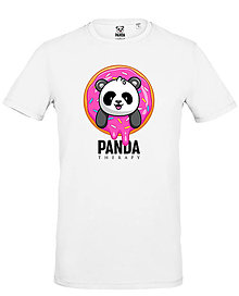 Topy, tričká, tielka - Radostná Panda „Donut“ - 15312007_