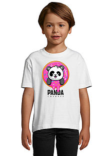 Topy, tričká, tielka - Radostná Panda „Donut“ - 15312224_