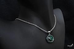 Náhrdelníky - náhrdelník SW emerald - 15312841_