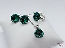 Náhrdelníky - náhrdelník SW emerald - 15312843_