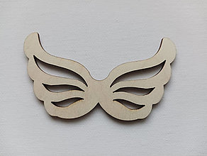 Polotovary - Drevené anjelské krídla 10 cm x 5,5 cm - 15314354_