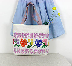 Veľké tašky - veľká letná taška s kvetinovým vzorom - 15314477_