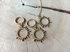 Sady šperkov - Sada slnko z chirurgickej ocele - 15315850_