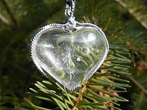Náhrdelníky - hearts-ametyst,krištáľ,ruženín-srdce (krištáľ.srdce 2) - 15317123_
