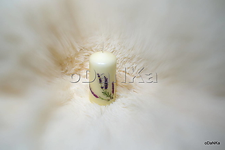 Sviečky - dekoračná sviečka Levanduľa - 15316843_