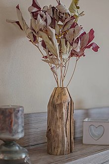 Dekorácie - Drevená váza - Hrab rustikal (Drevená váza - Hrab rustikal 2) - 15317506_