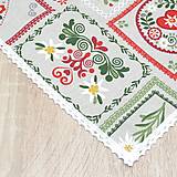 Úžitkový textil - VALERIA - folklórny motív patchwork - obrus štvorec - 15315077_