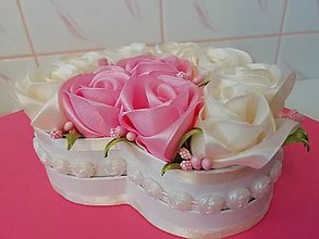 Dekorácie - Box ruží  (Ružová) - 15318164_