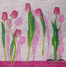 Papier - Kvetinové servítky na decoupage I. (Tulipány) - 15317254_
