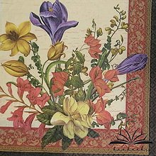Papier - Kvetinové servítky na decoupage I. (Jarná kytica) - 15317262_