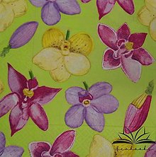 Papier - Kvetinové servítky na decoupage I. (Orchidea) - 15317277_