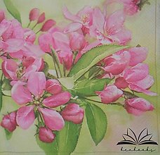 Papier - Kvetinové servítky na decoupage II. (Ružové kvety) - 15317305_