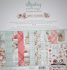 Papier - Sada scrapbook papierov (30,5x30,5cm) Mintay - Apple Season - 15317355_