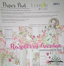 Papier - Sada scrapbook papierov (30,5x30,5cm) Lemon Craft - Raspberry Garden - 15317451_