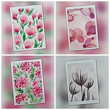 Papier - Pohľadnica A6 ručne maľovaná -akvarel - 15316669_