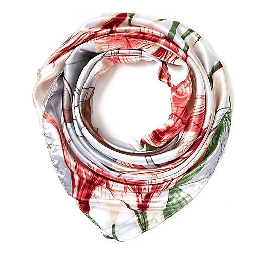 Hodvábna šatka - Classicflow biela