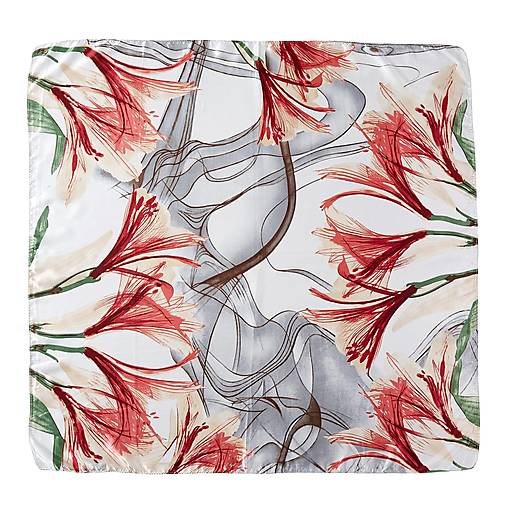 Hodvábna šatka - Classicflow biela