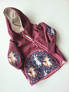 Detské oblečenie - Zimná softshellová bunda "rabbit&fox" - 15321661_