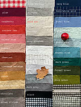 Textil - 100% ľan praný (rôzne farby) - 15320110_