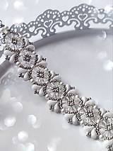 Sady šperkov - Rosička | biela cenovo výhodná sada náušníc a náramku - 15320512_