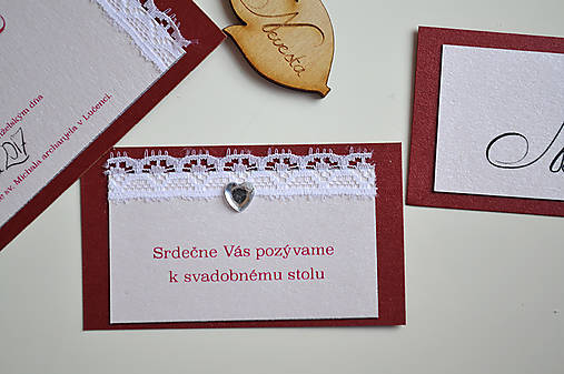 Svadobné oznámenie romantika ružová (pozvánka k svadobnému stolu)