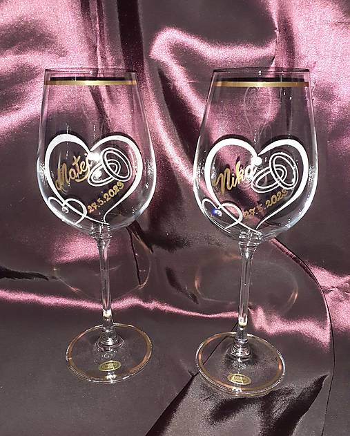 Nádoby - Svadobné poháre - 15323811_