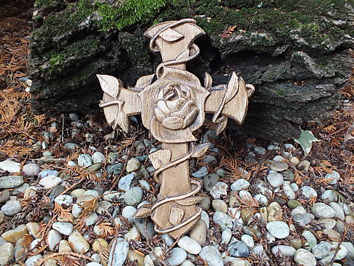 Dekorácie - Krížik veľký XII. - 15323135_