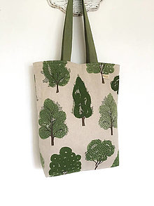 Nákupné tašky - Taška stromy zelené - 15322929_