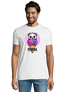 Topy, tričká, tielka - Sladká Panda „Rezeň v kornútku“ - 15323137_