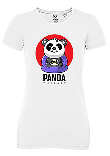 Topy, tričká, tielka - Hravá Panda „Zamilovaná“ - 15324804_