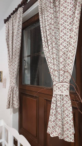 Úžitkový textil - Závesy anglická ružička na béžovej - 15326121_