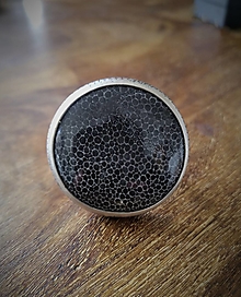Prstene - Strieborný prsteň s čiernym koralom 5 - 15324957_
