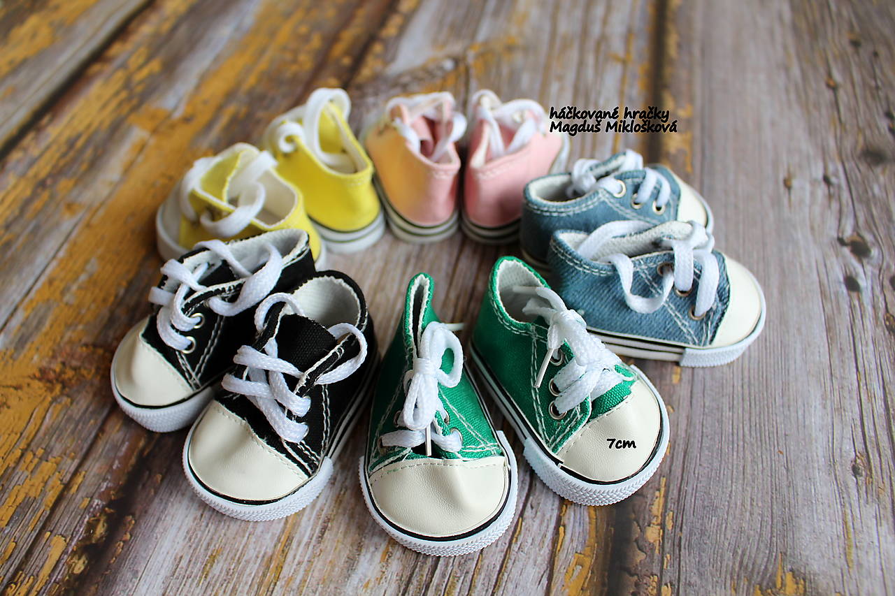 Tenisky na šnúrky 7cm