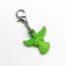 Kľúčenky - Prívesok/zipsáčik - anjel  (zelená) - 15325154_