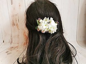 Ozdoby do vlasov - Kvetinový hrebienok - 15326191_