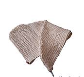 Úžitkový textil - Set turban, uterák, žinka a gumička - 15328792_