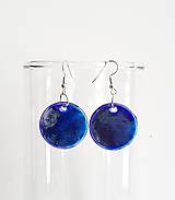 Náhrdelníky - Sklenený prívesok KOBALT - 15325274_