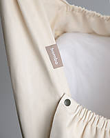 Detský textil - homba baby závesná kolíska hačka bavlnená krémová - 15326372_