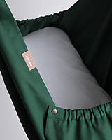 Detský textil - homba baby hačka závesná kolíska bavlnená zelená - 15326393_