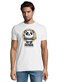 Topy, tričká, tielka - Kreatívna Panda „Pravá hemisféra“ - 15327159_